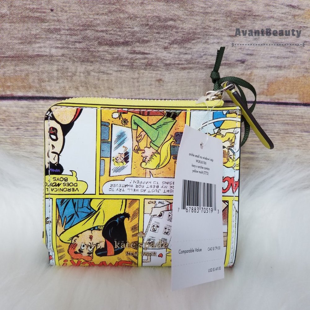 Kate Spade Archie Comics Small L Zip Bifold Wallet - Picture 4 of 9